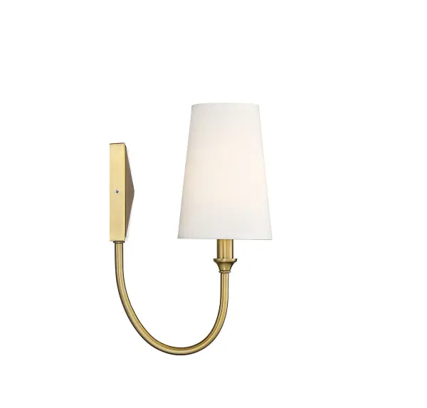Cameron 1-Light Wall Sconce in Warm Brass - Image 8