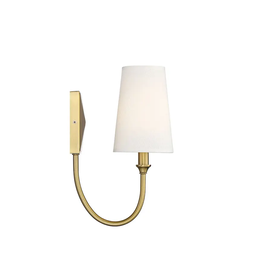 Cameron 1-Light Wall Sconce in Warm Brass - Image 8