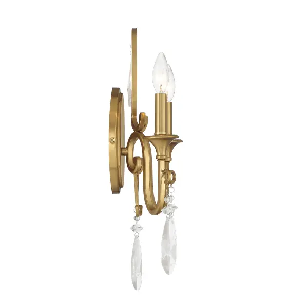 Fairchild 2-Light Wall Sconce in Warm Brass - Image 5