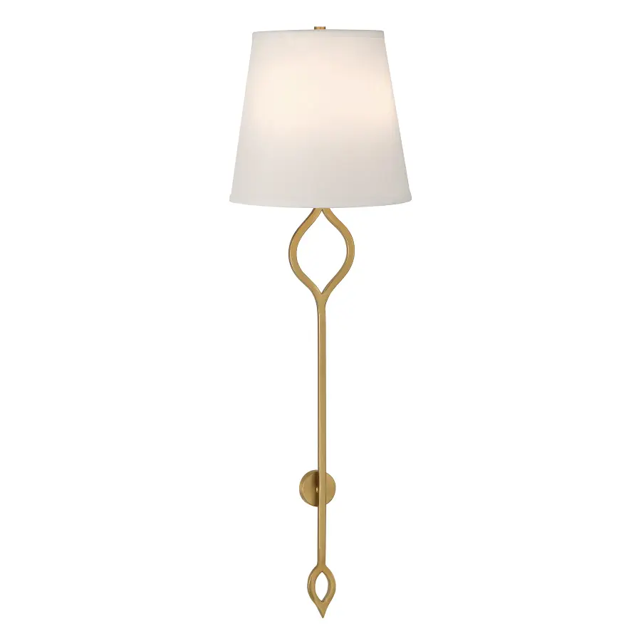 Roxbury Two Light Wall Sconce in Warm Brass - Image 3