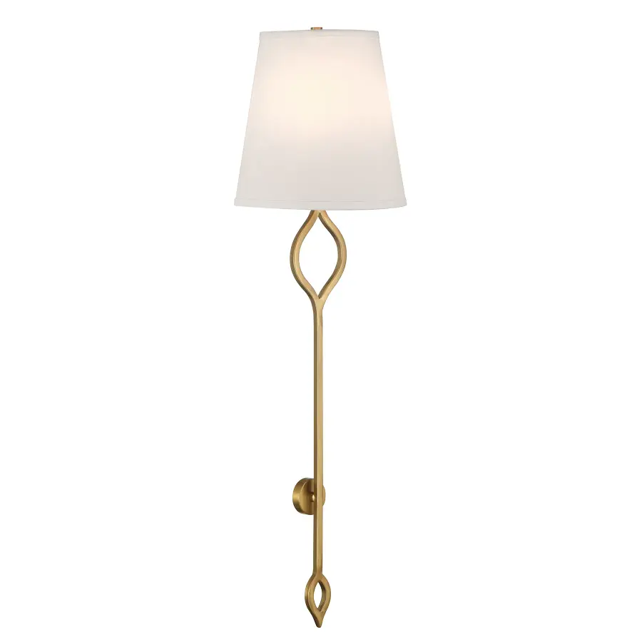 Roxbury Two Light Wall Sconce in Warm Brass - Image 4