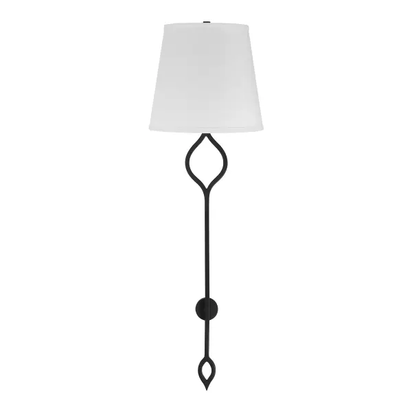Roxbury 2-Light Wall Sconce in Matte Black - alternate view