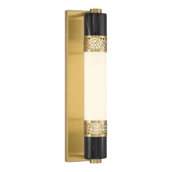 Farrell 1-Light Wall Sconce in Warm Brass by Dann Foley - Image 1