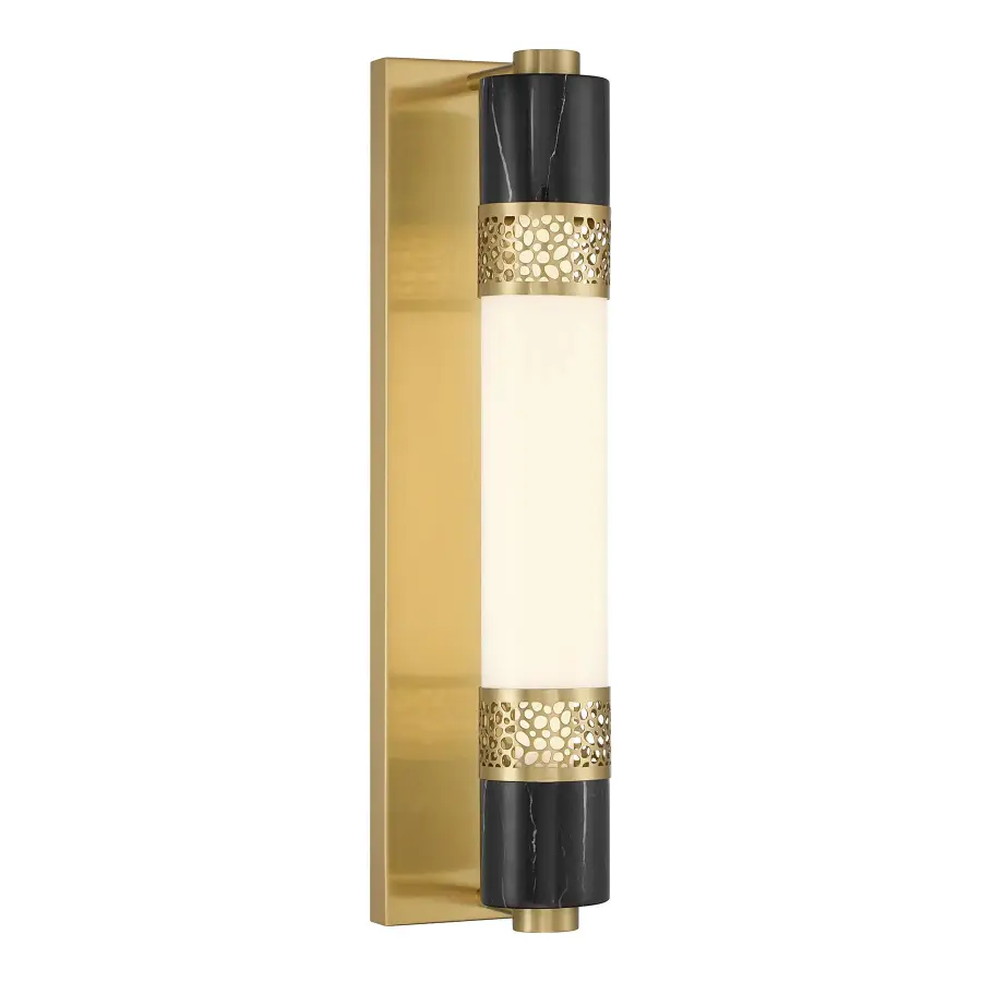 Farrell 1-Light Wall Sconce in Warm Brass by Dann Foley - Image 1