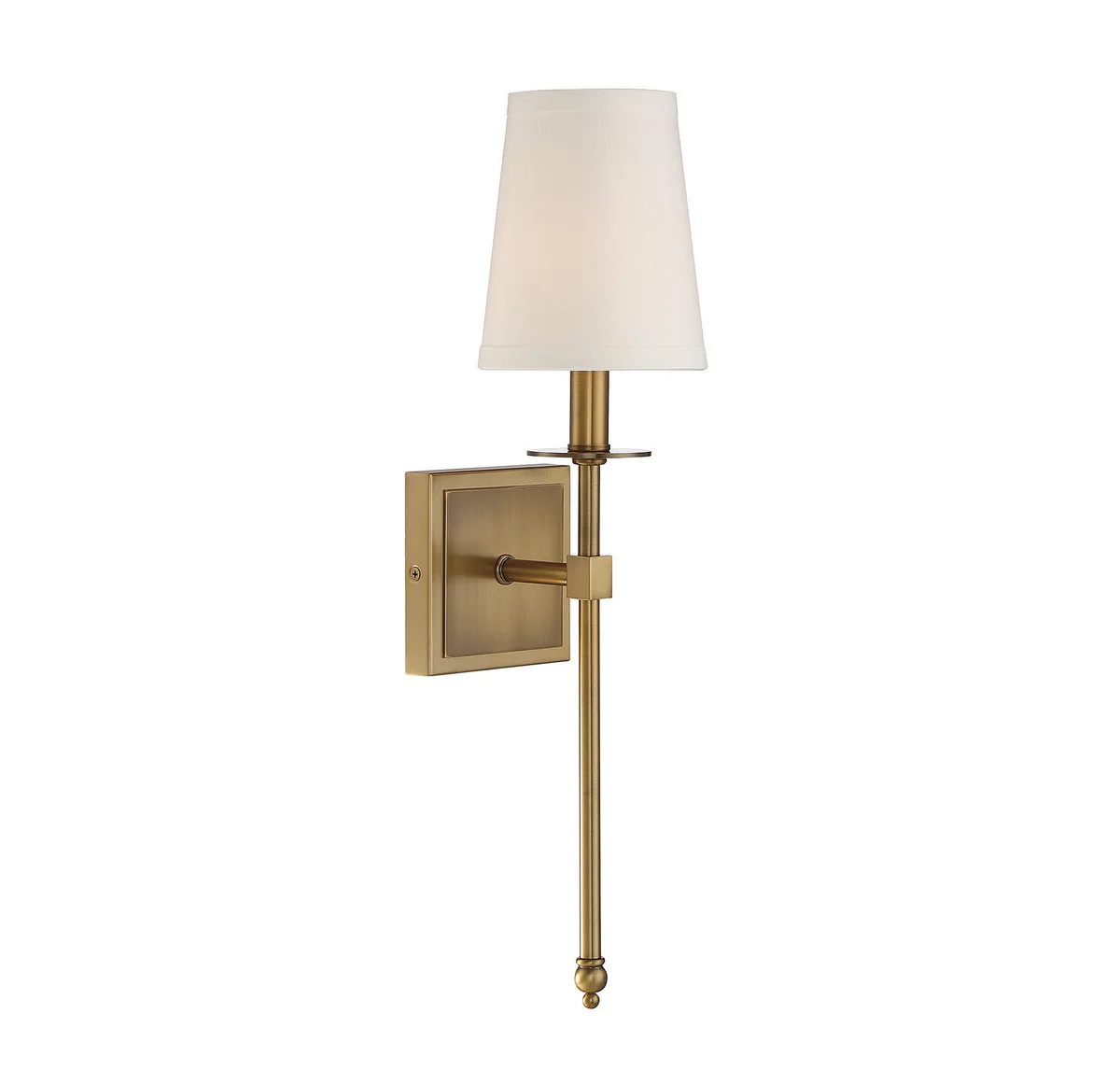 Monroe One Light Wall Sconce in Warm Brass
