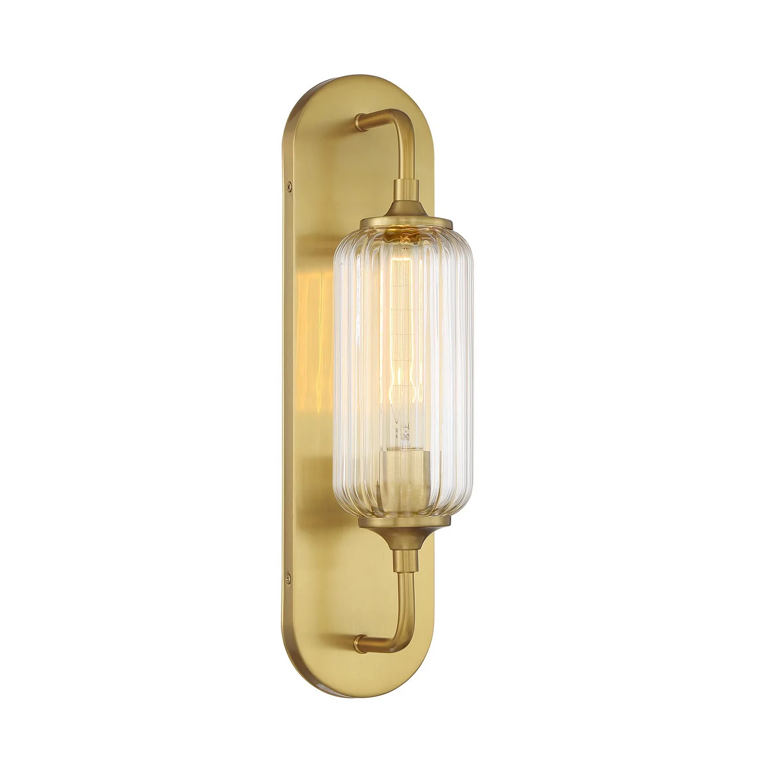 Holton One Light Wall Sconce in Warm Brass