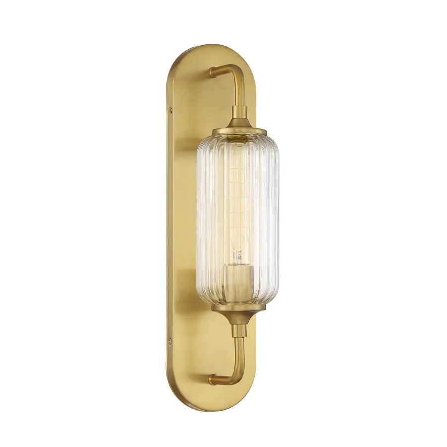 Holton One Light Wall Sconce in Warm Brass - Image 2