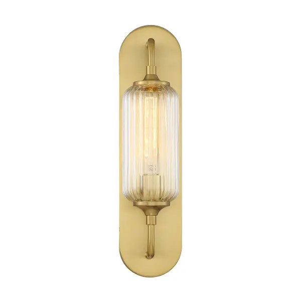 Holton One Light Wall Sconce in Warm Brass - Image 3