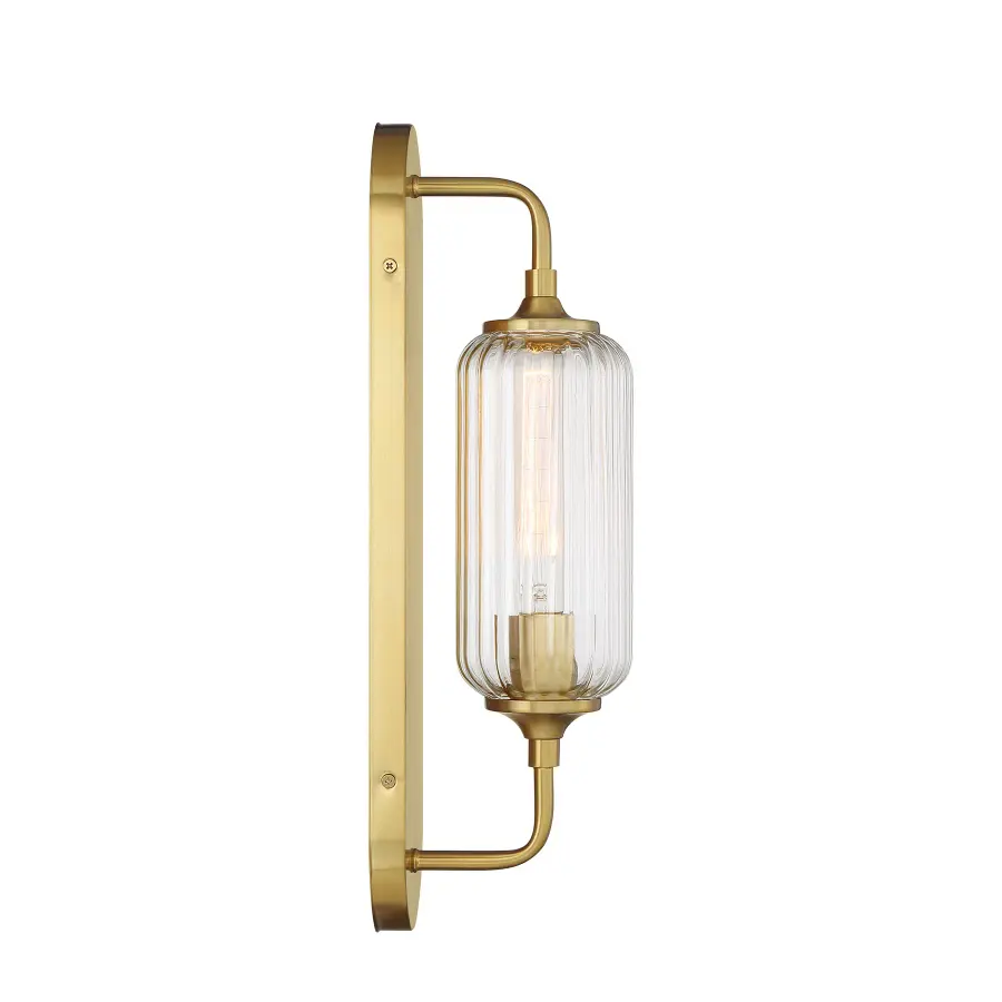 Holton One Light Wall Sconce in Warm Brass - Image 5