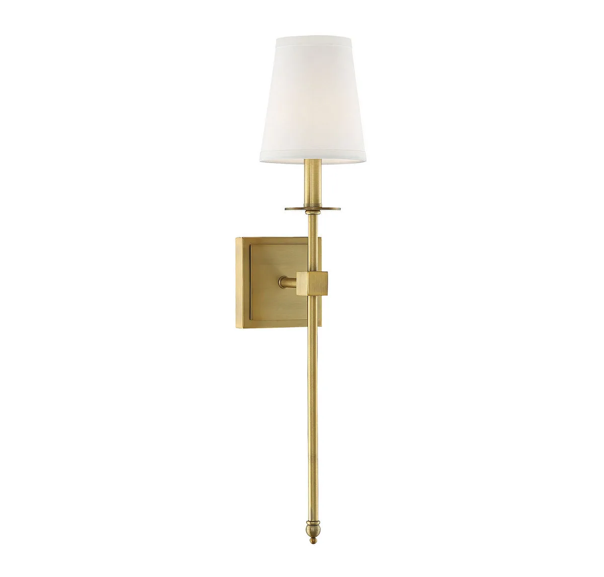 Monroe One Light Wall Sconce in Warm Brass