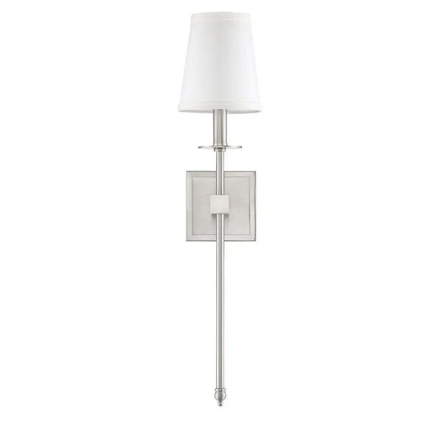 Monroe 1-Light Wall Sconce in Satin Nickel - Image 2