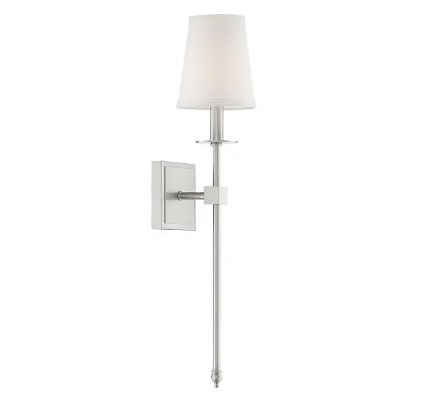 Monroe 1-Light Wall Sconce in Satin Nickel - Image 3