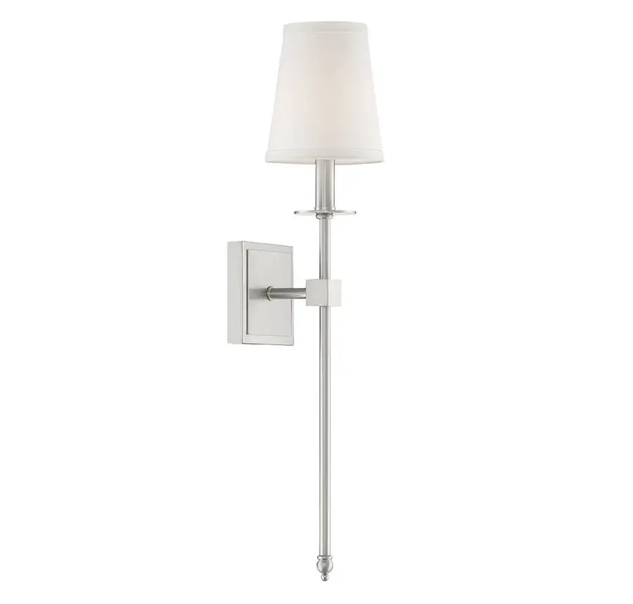 Monroe 1-Light Wall Sconce in Satin Nickel - Image 3
