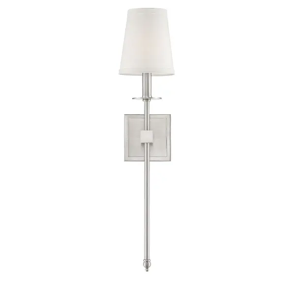 Monroe 1-Light Wall Sconce in Satin Nickel - Image 6