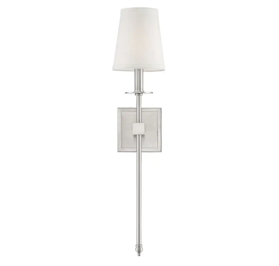 Monroe 1-Light Wall Sconce in Satin Nickel - Image 6