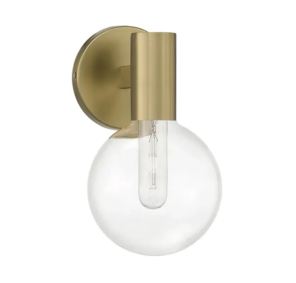 Wright One Light Wall Sconce in Warm Brass - Image 2