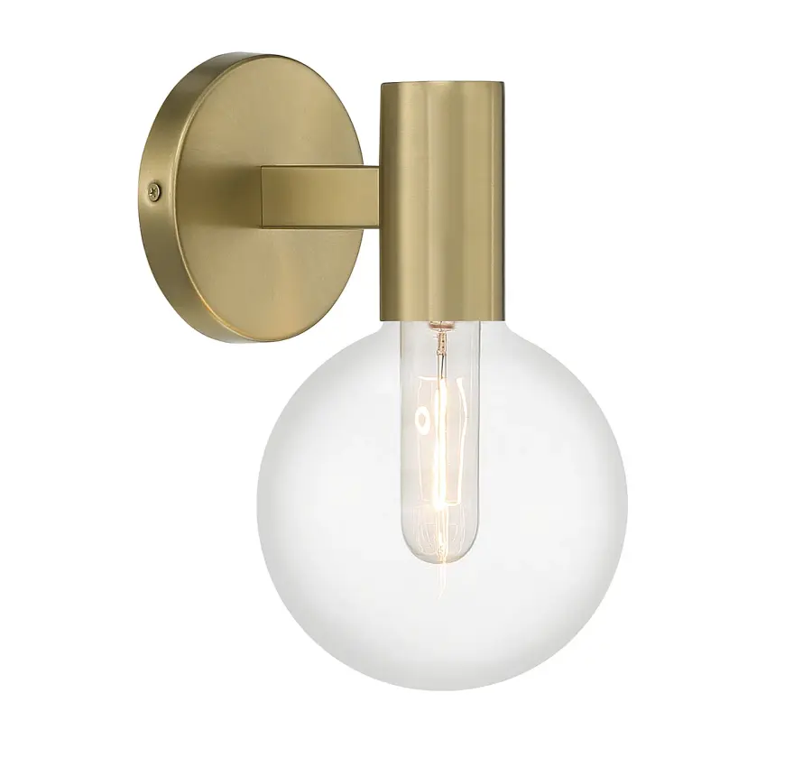 Wright One Light Wall Sconce in Warm Brass - Image 4
