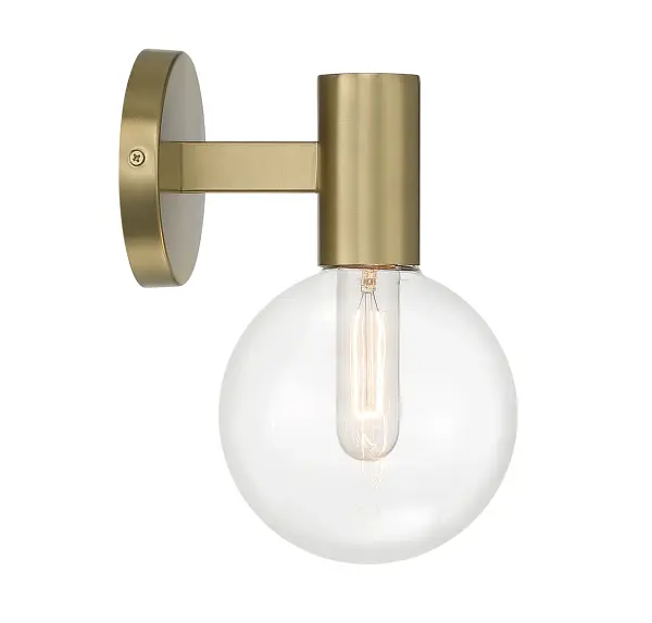 Wright One Light Wall Sconce in Warm Brass - Image 5