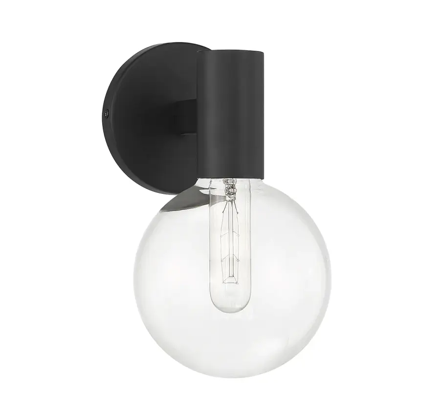 Wright 1-Light Wall Sconce in Matte Black - Image 2