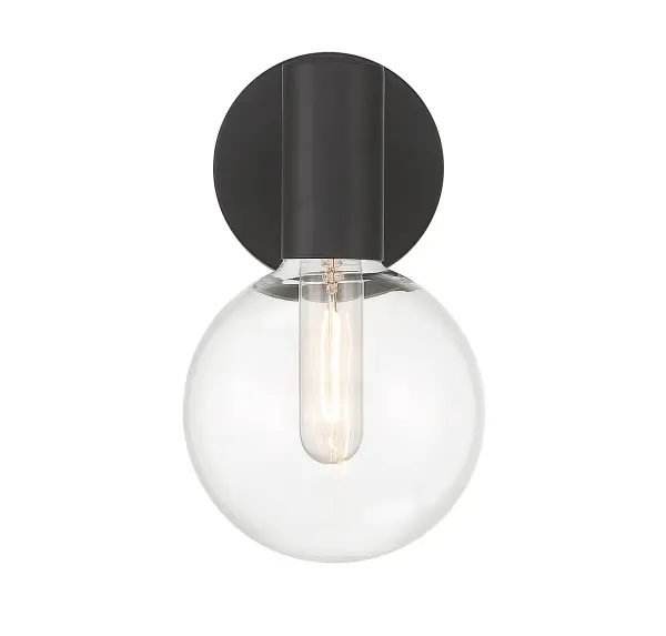 Wright 1-Light Wall Sconce in Matte Black - Image 3