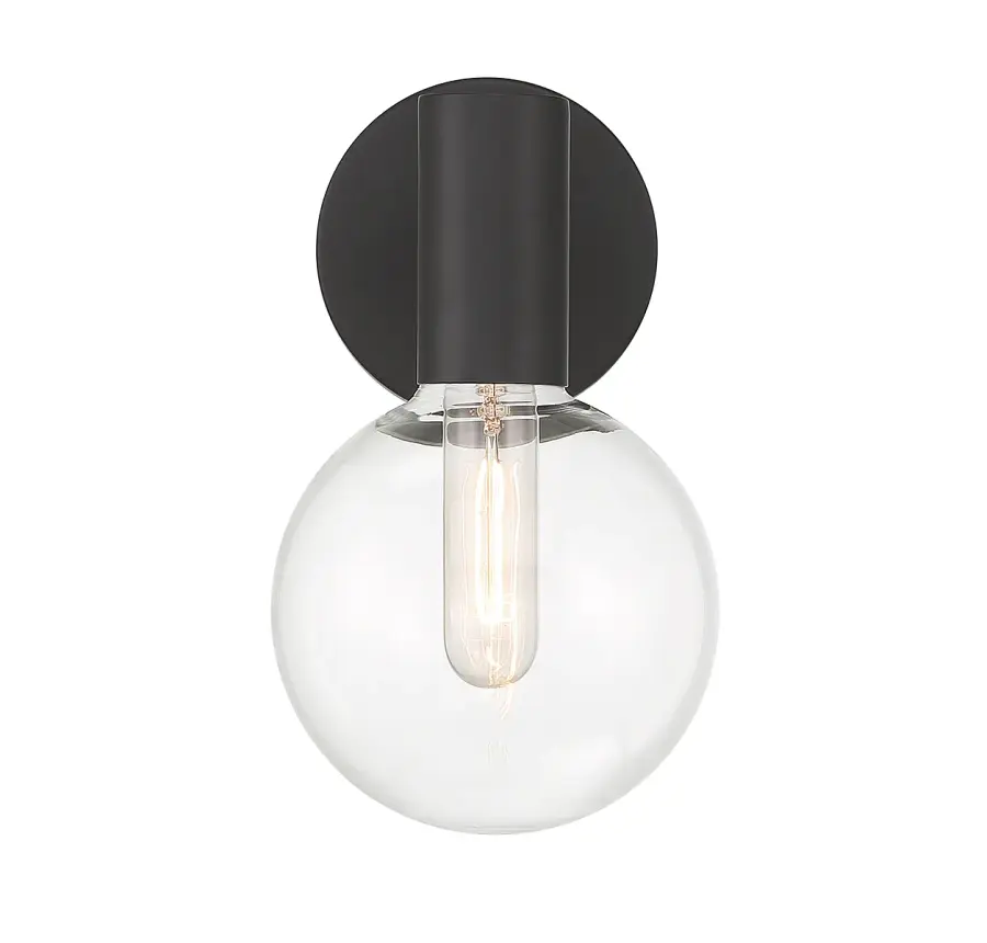 Wright 1-Light Wall Sconce in Matte Black - Image 3