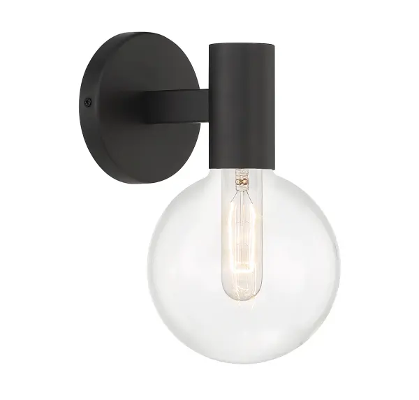 Wright 1-Light Wall Sconce in Matte Black - Image 4