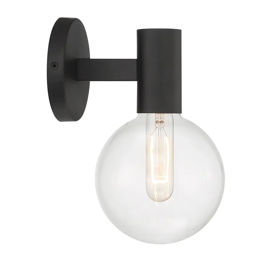 Wright 1-Light Wall Sconce in Matte Black - Image 5