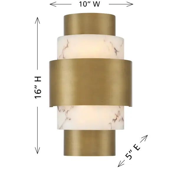 Davenport 2-Light Wall Sconce in Antique Patina - Image 6