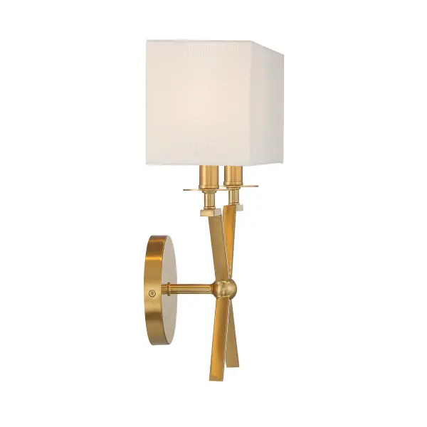 Arondale Two Light Wall Sconce in Warm Brass - Image 5