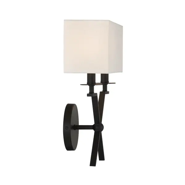 Arondale 2-Light Wall Sconce in Matte Black - Image 5