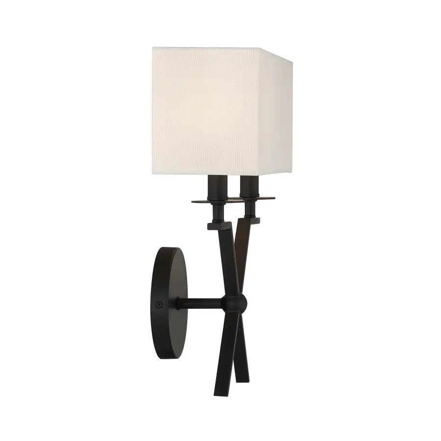 Arondale 2-Light Wall Sconce in Matte Black - Image 5