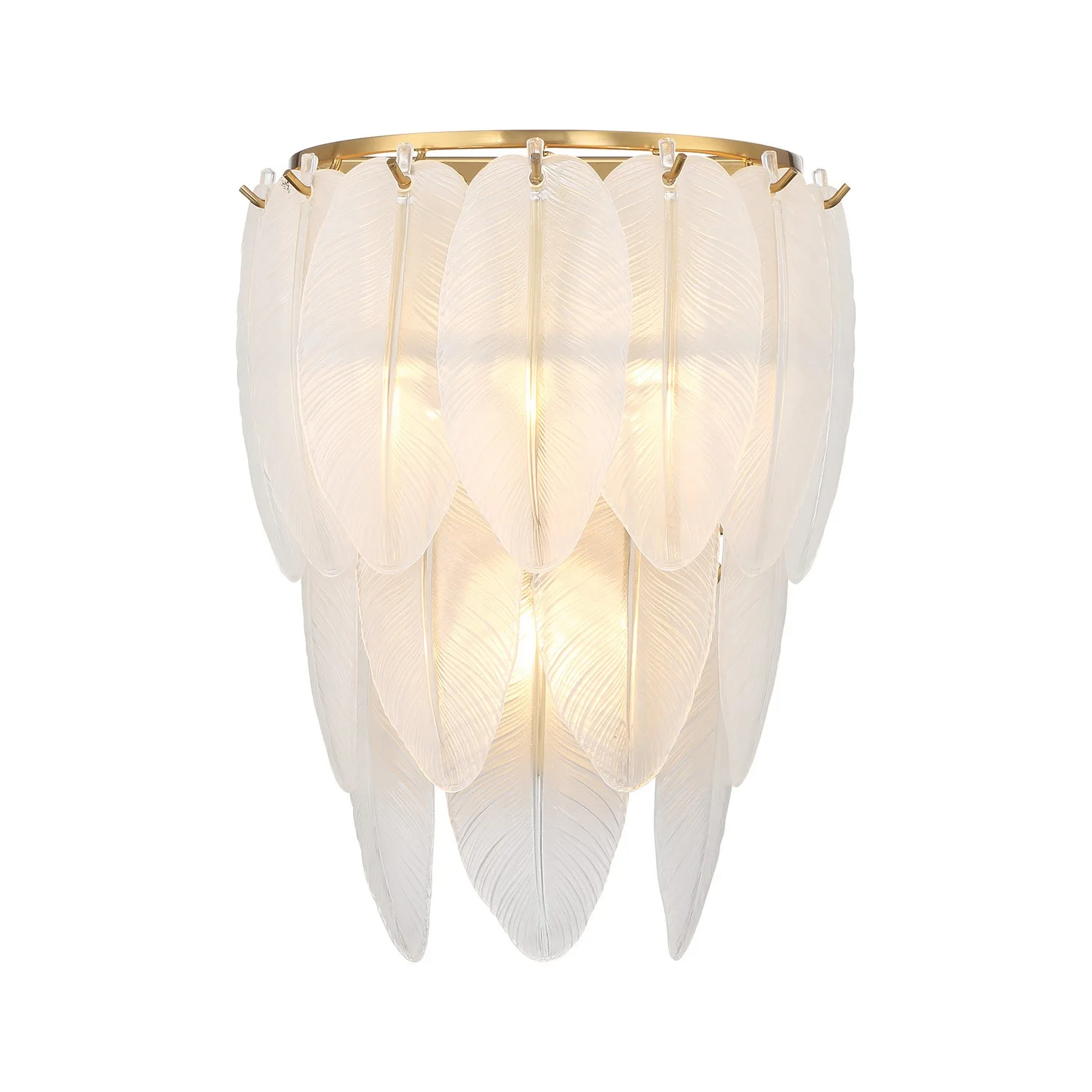 Boa Three Light Wall Sconce in Warm Brass