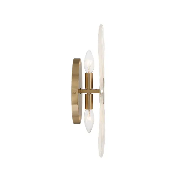 Bancroft Two Light Wall Sconce in Noble Brass - Image 5