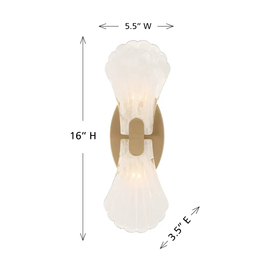 Bancroft Two Light Wall Sconce in Noble Brass - Image 6