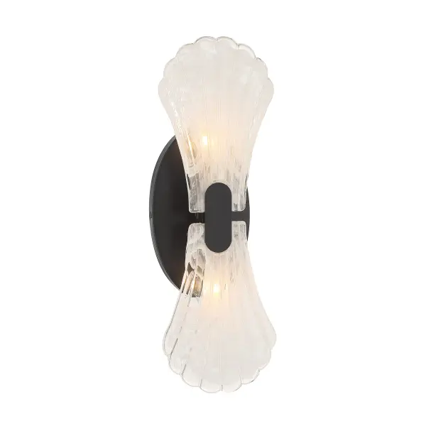 Bancroft 2-Light Wall Sconce in Matte Black