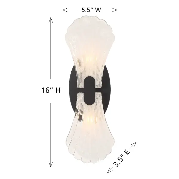 Bancroft 2-Light Wall Sconce in Matte Black - Image 6