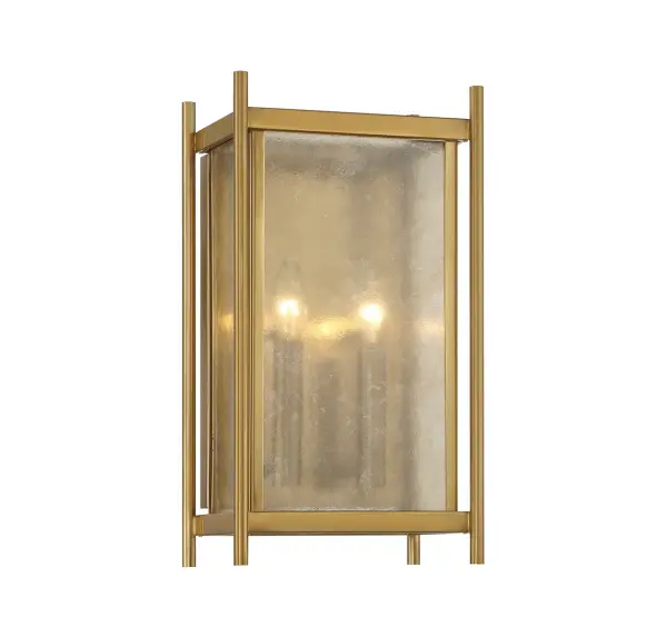 Jacobs Two Light Wall Sconce in Warm Brass - Image 1