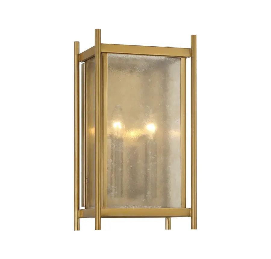 Jacobs Two Light Wall Sconce in Warm Brass - Image 1