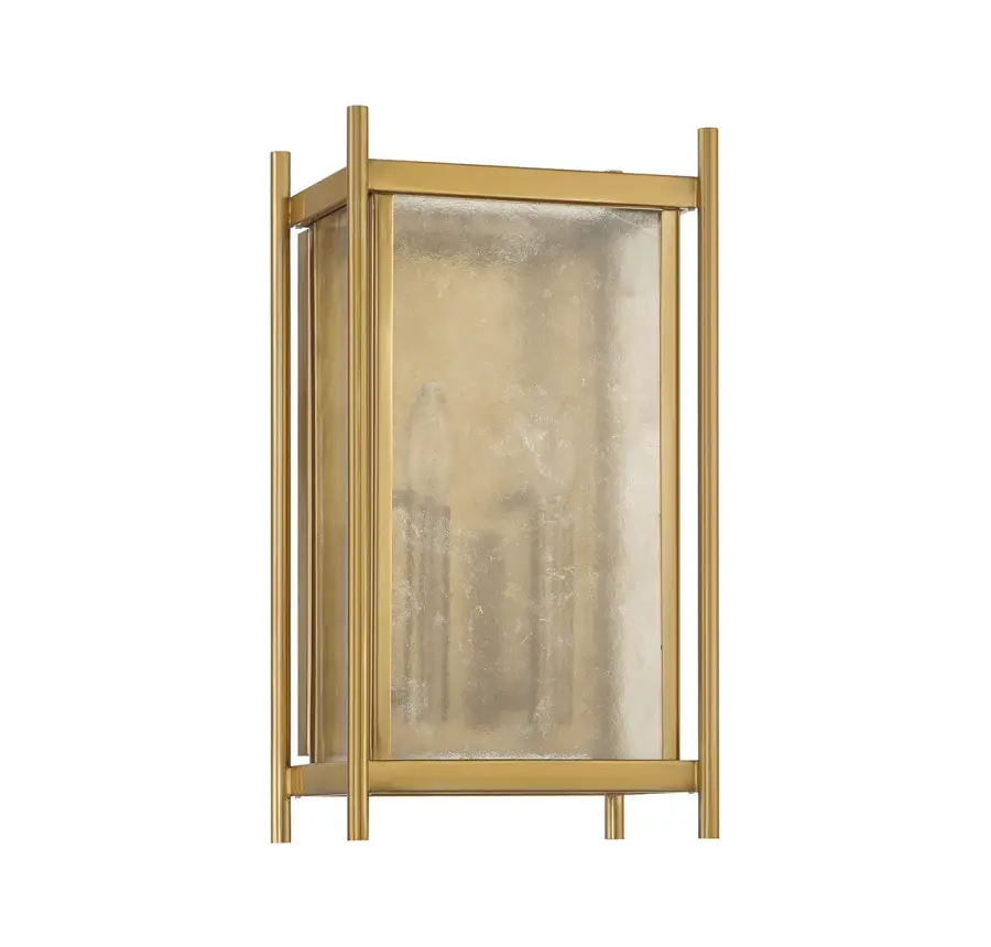 Jacobs 2-Light Wall Sconce in Warm Brass - Image 2