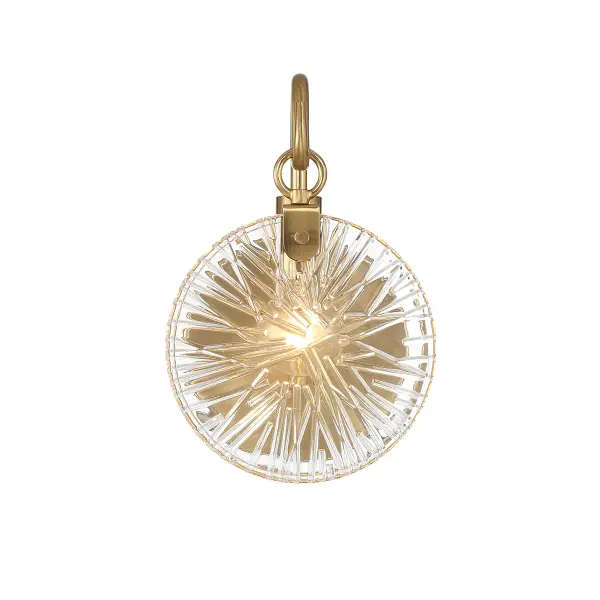 Addison One Light Bathroom Vanity in Warm Brass - Image 3