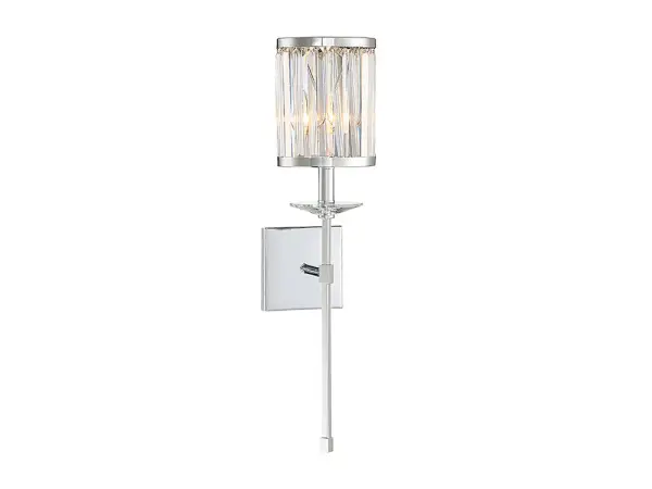 Ashbourne One Light Wall Sconce in Polished Chrome - Image 3