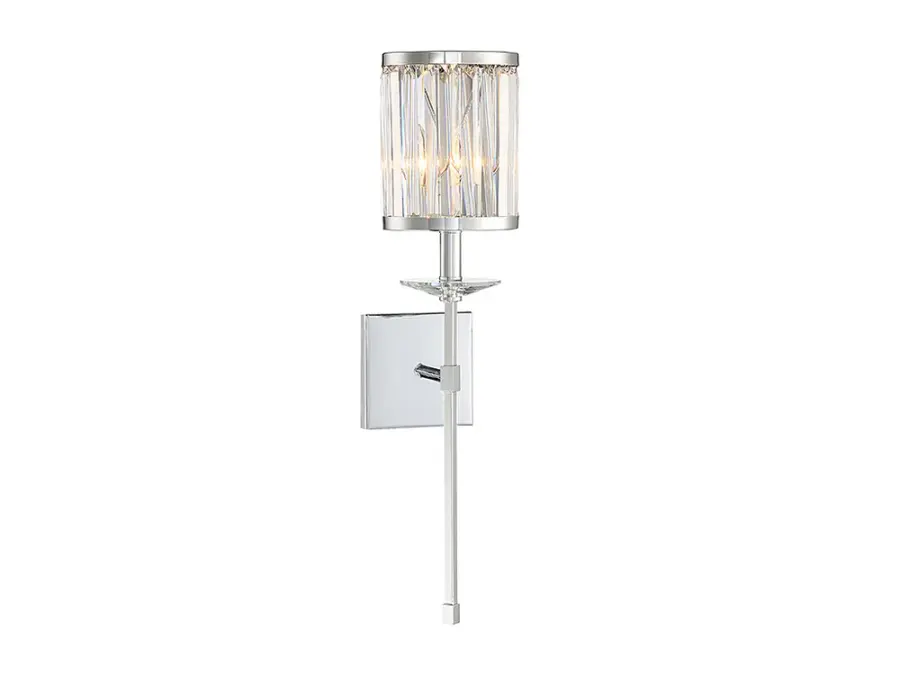 Ashbourne One Light Wall Sconce in Polished Chrome - Image 3