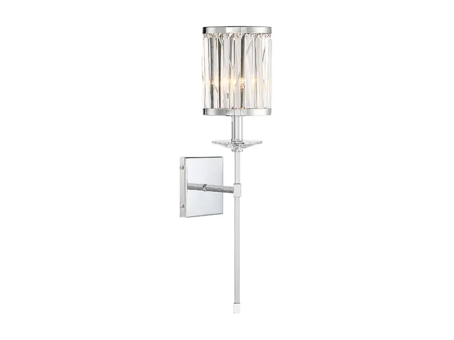 Ashbourne One Light Wall Sconce in Polished Chrome - Image 4