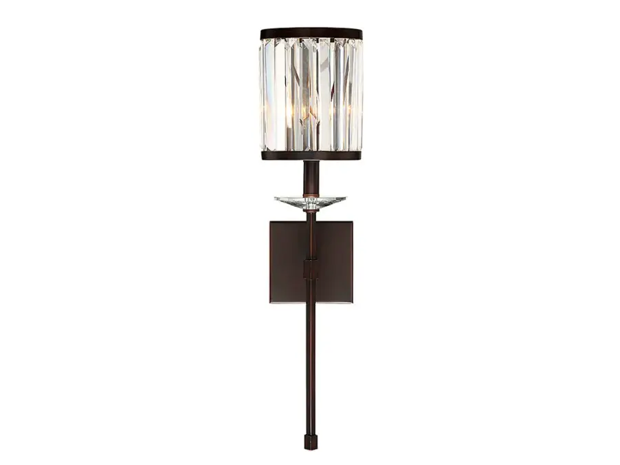 Ashbourne 1-Light Wall Sconce in Mohican Bronze - Image 1
