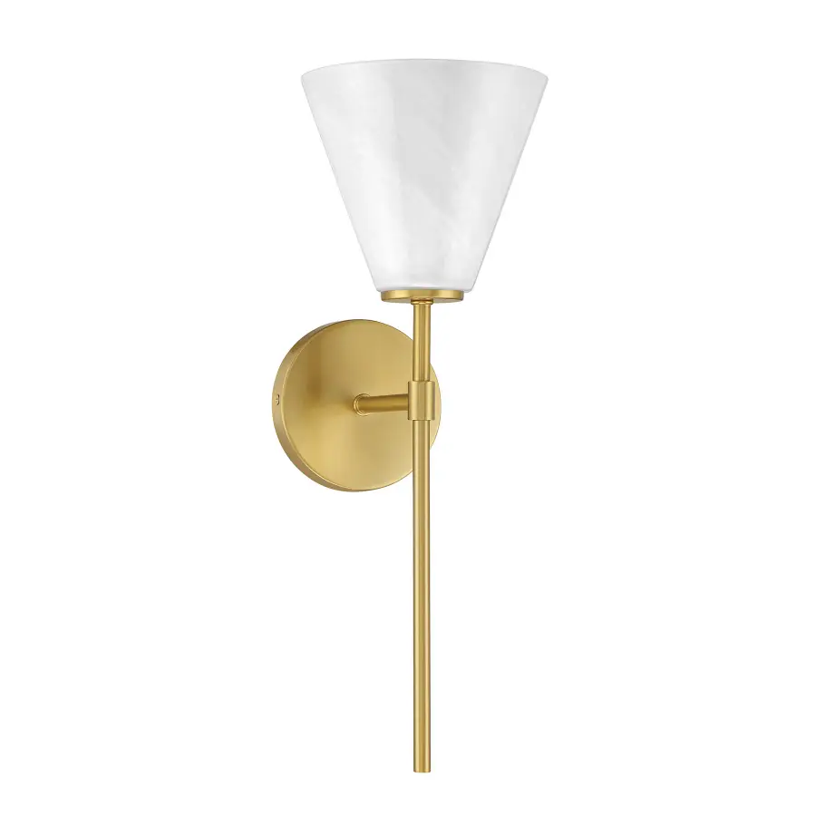 Blair One Light Wall Sconce in Warm Brass - Image 2