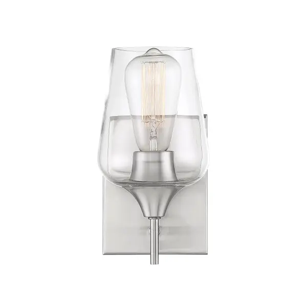 Octave 1-Light Wall Sconce in Satin Nickel - Image 5