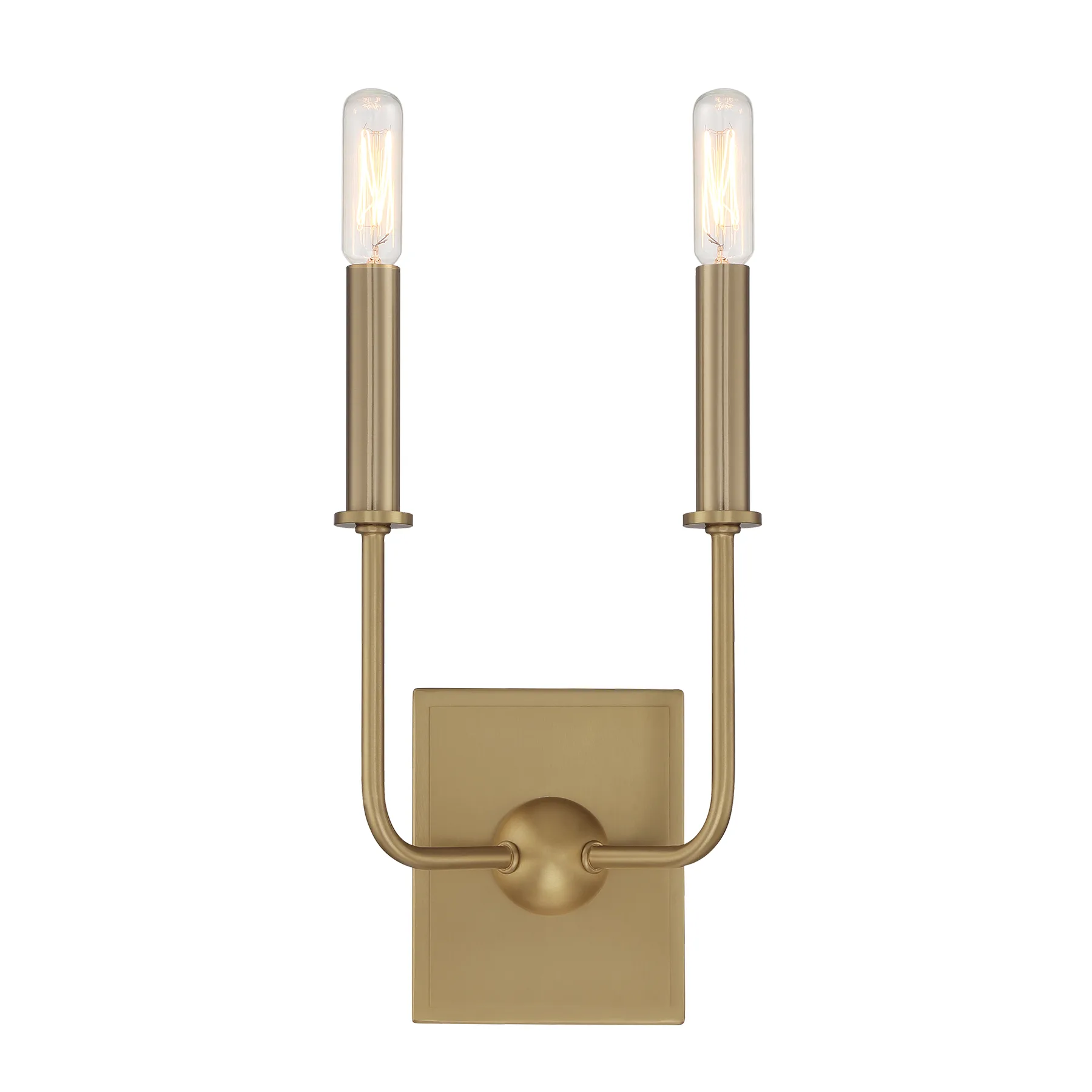 Avondale Two Light Wall Sconce in Warm Brass