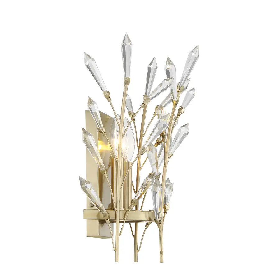Orianna 2-Light Wall Sconce in Noble Brass - Image 5