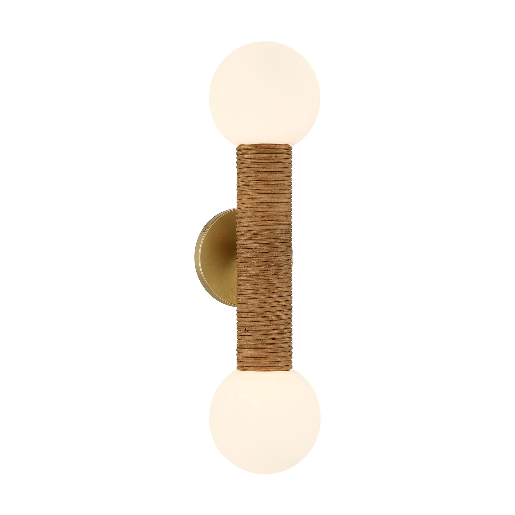 Jarrell Two Light Wall Sconce in Warm Brass