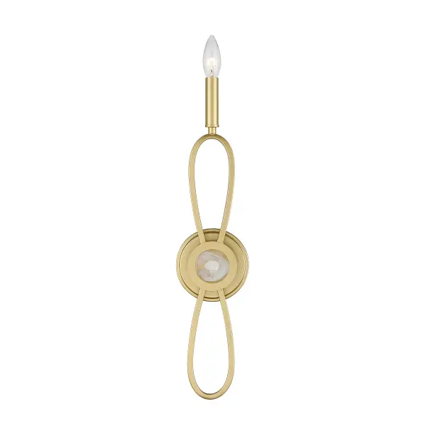 Minette 1-Light Wall Sconce in Spun Gold - Image 3